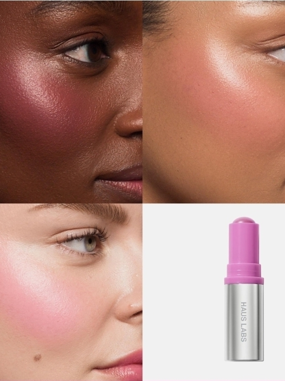 Haus Labs By Lady Color Fuse Glassy Blush Balm In Glassy Lilac